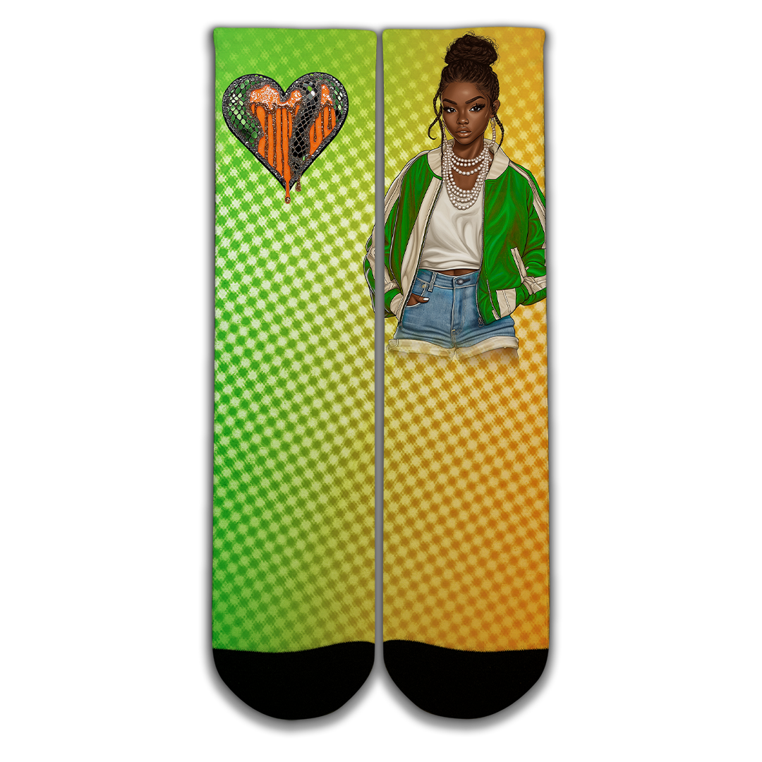 Homecoming I LOVE MY HBCU Custom Socks