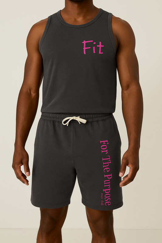 Fit For The Purpose Unisex Motivational Athletic Shorts – Charcoal + 5 More Colors