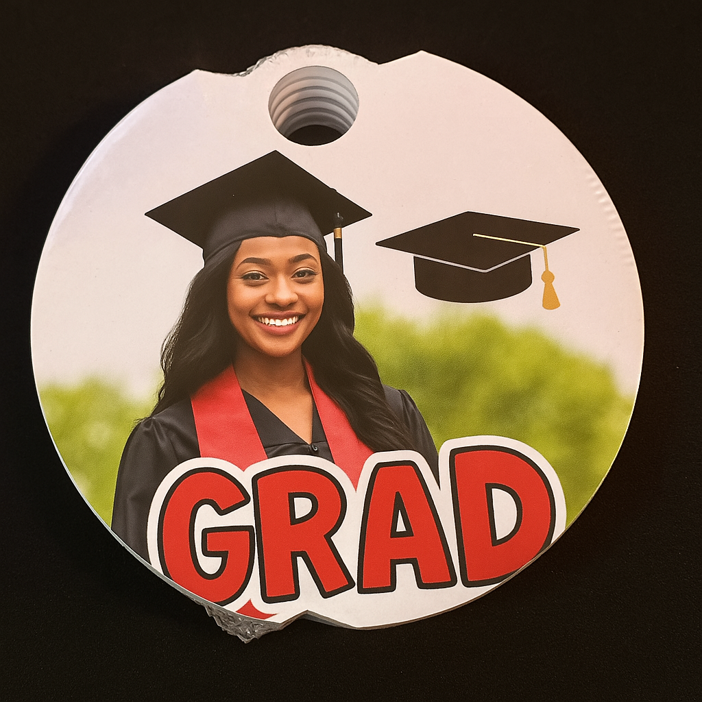 Custom Sublimation Tumbler Top – Personalized Round Lid Insert