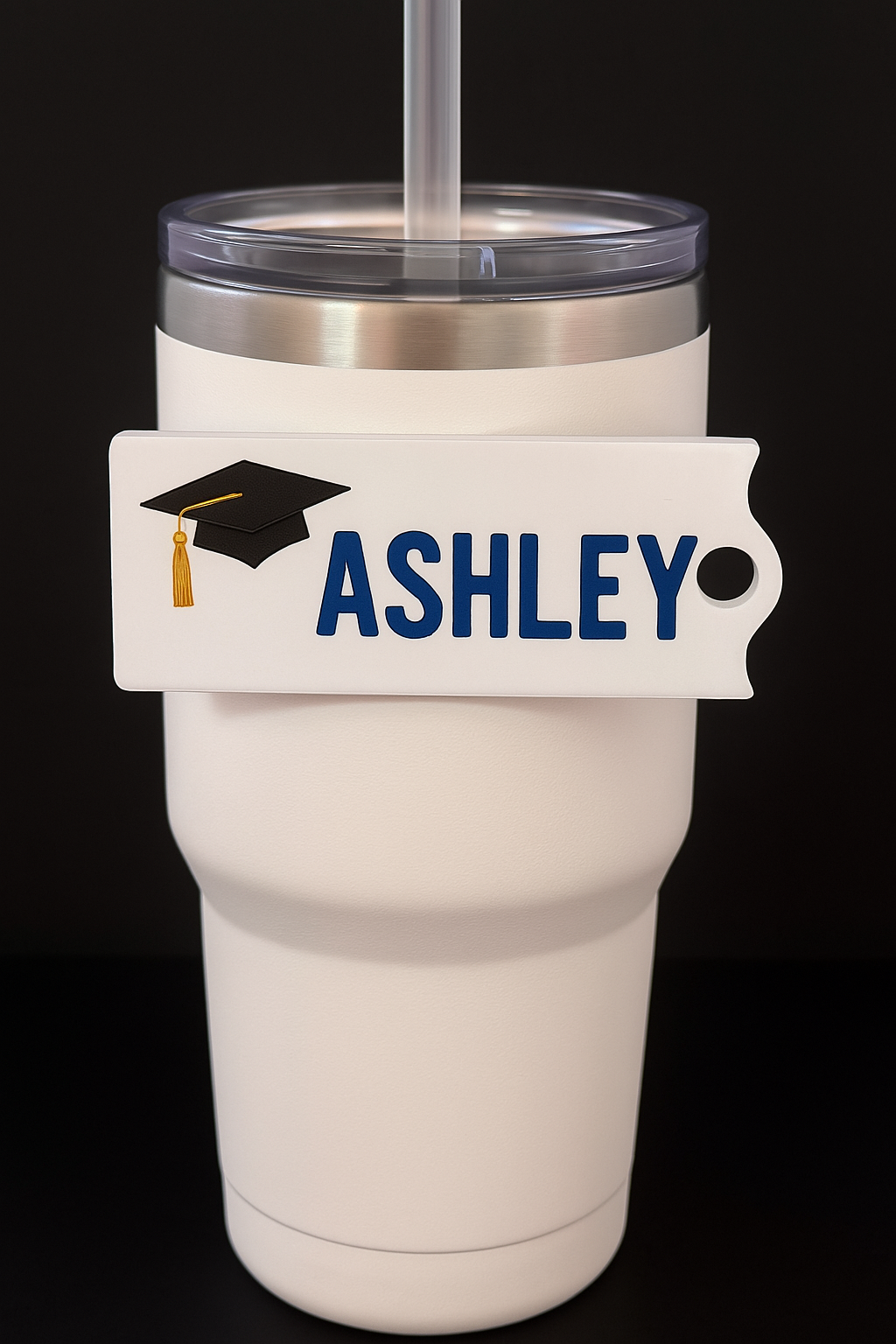 Custom Tumbler Name Plate – Personalized Sublimation ID Tag