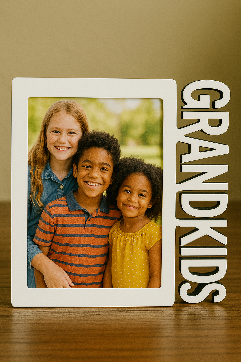 Custom GRANDKIDS Photo Frame – Personalized Grandparent Gift & Keepsake Display