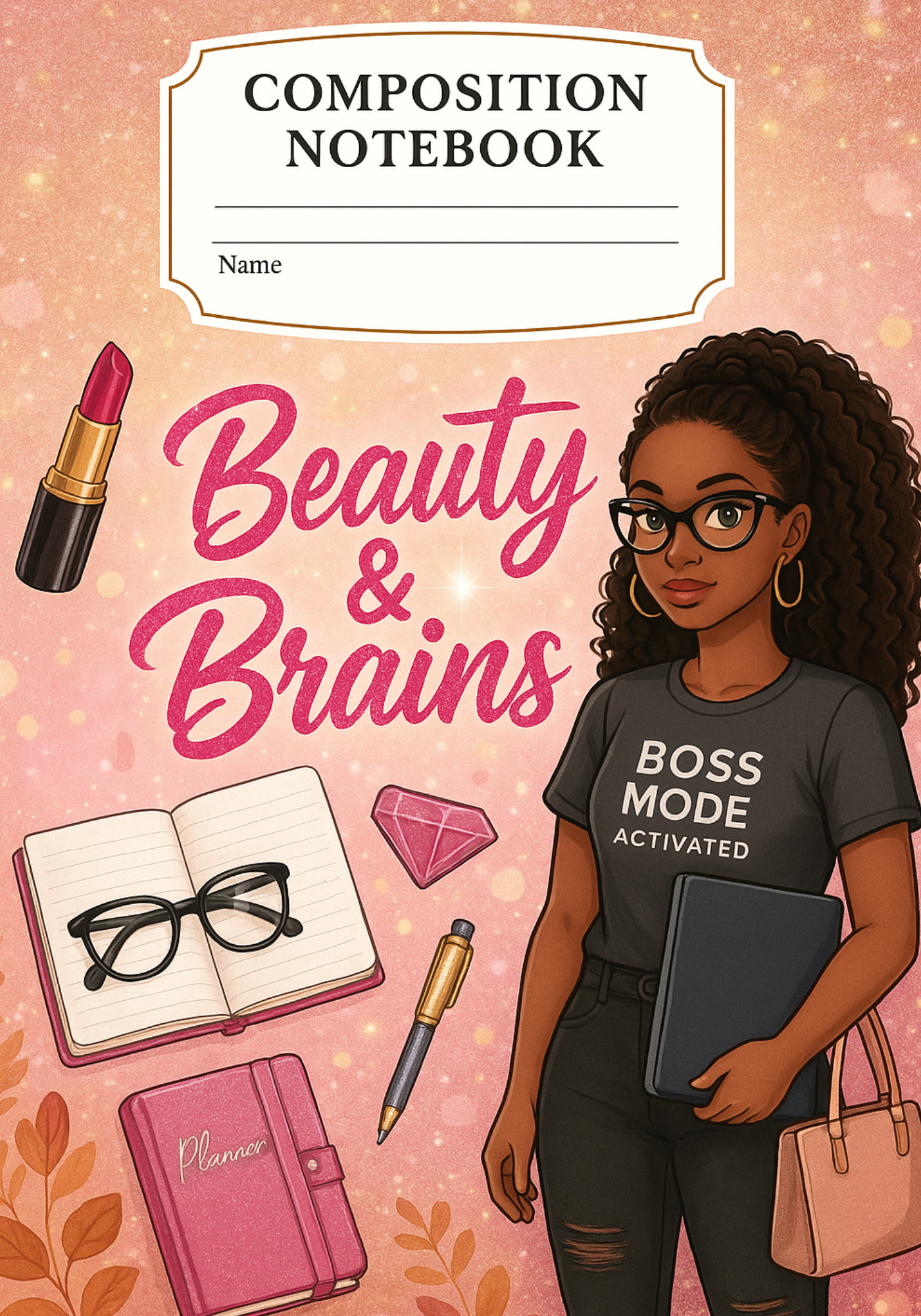 Custom Personalized Composition Notebook – Add Your Photo, Name, or Design