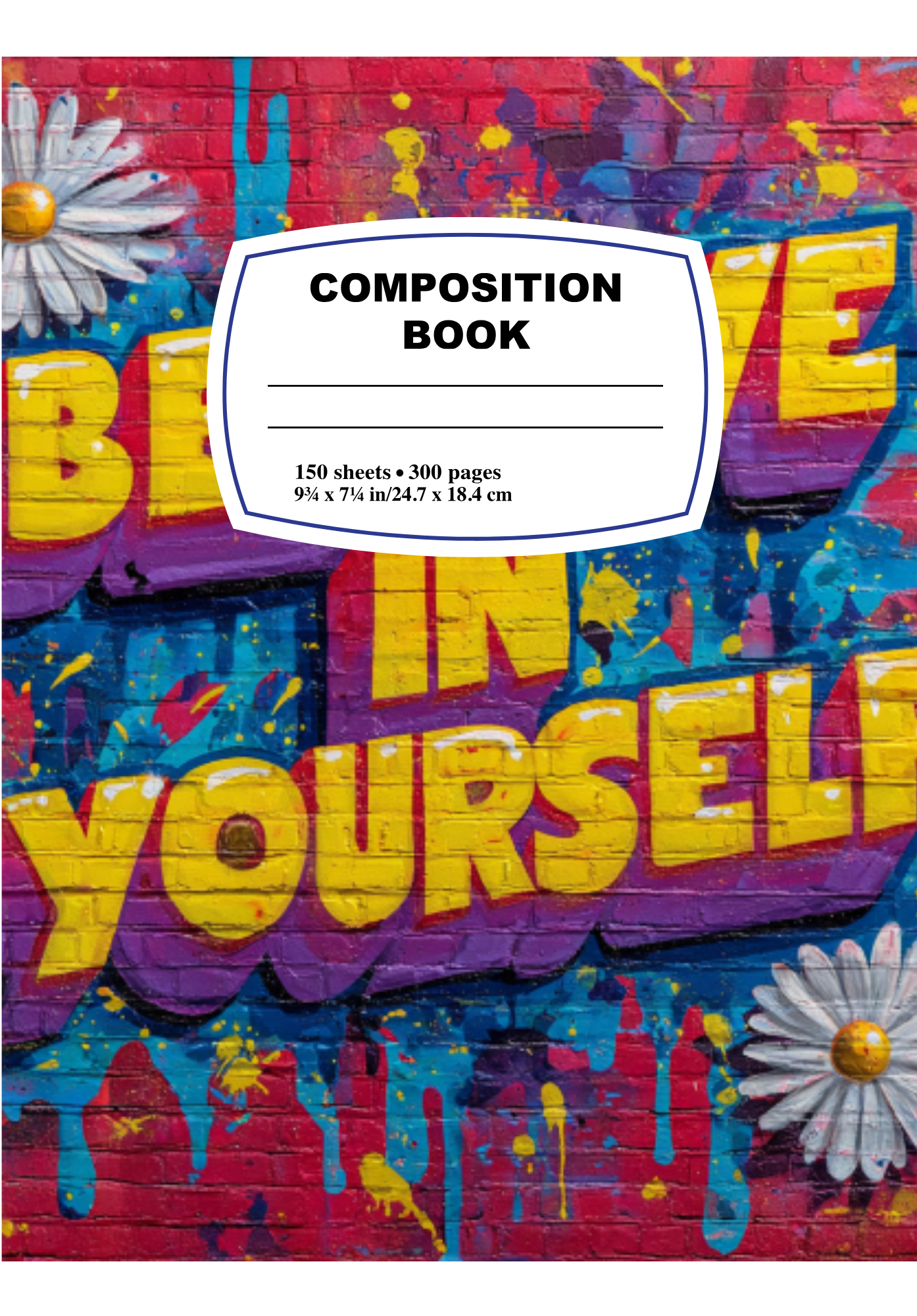 Custom Personalized Composition Notebook – Add Your Photo, Name, or Design
