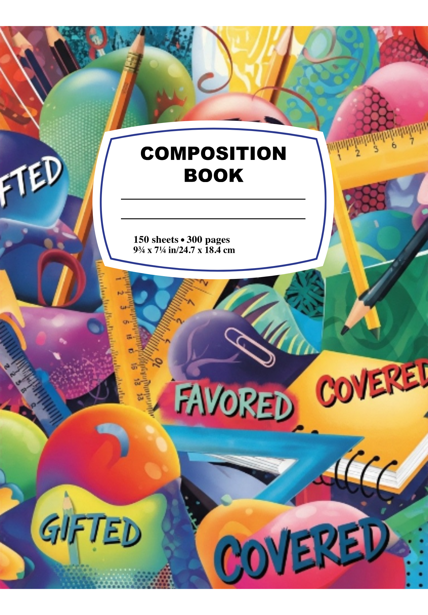 Custom Personalized Composition Notebook – Add Your Photo, Name, or Design