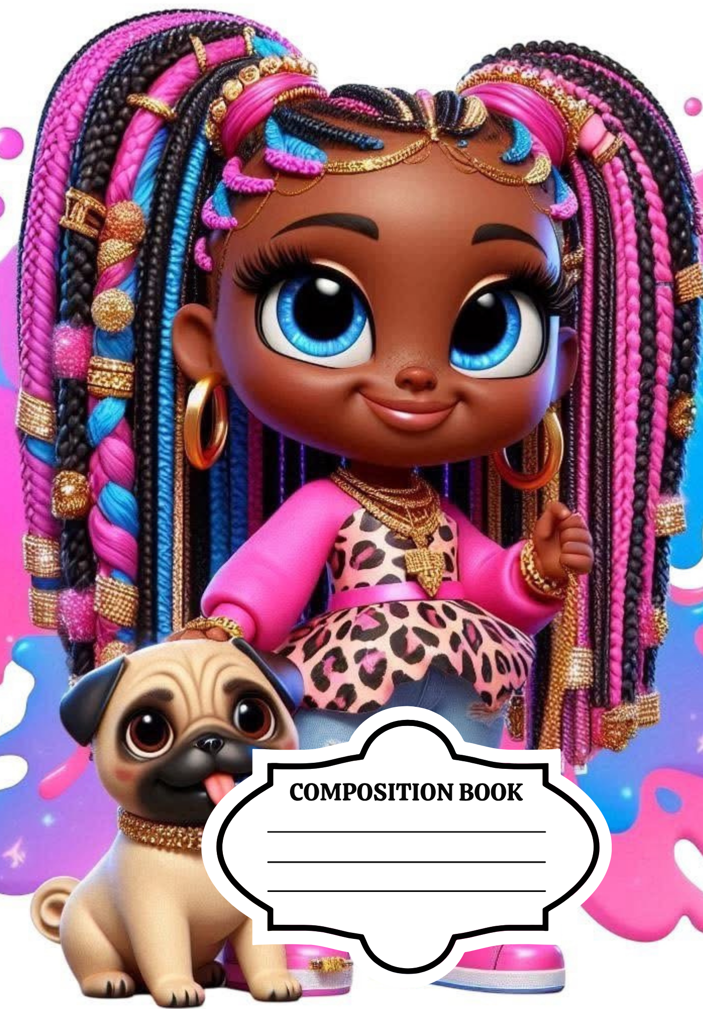 Custom Personalized Composition Notebook – Add Your Photo, Name, or Design