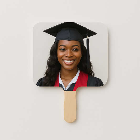 Custom Wood Sublimation Hand Fan – Personalized Wooden Fan for Events, Gifts & Branding